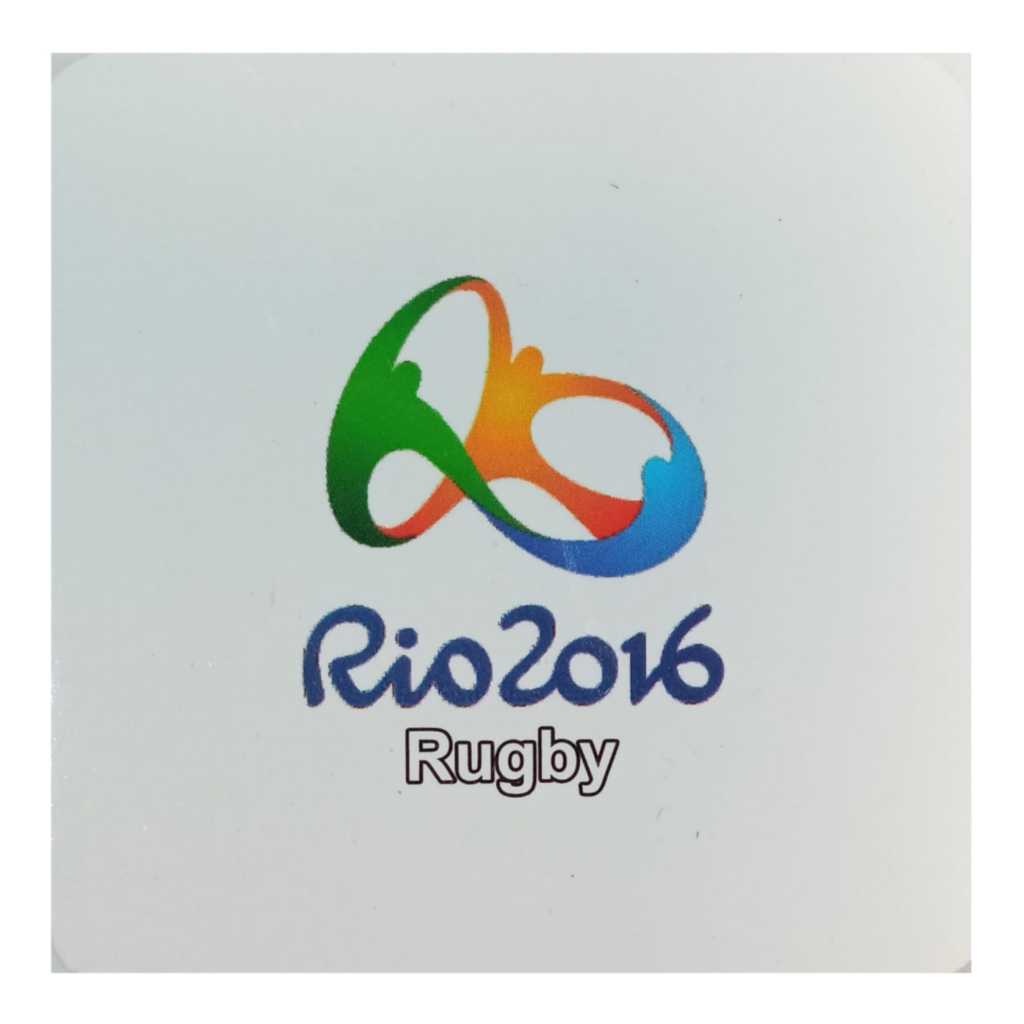 Cartela para moeda 1 real 2015 - Olimpíadas Rugby – organizer