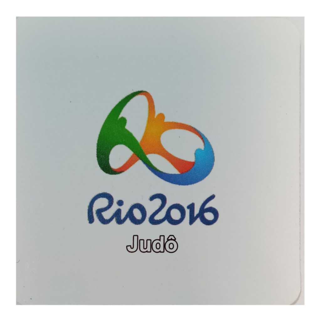 Cartela para moeda 1 real 2015 - Olimpíadas Judô – organizer