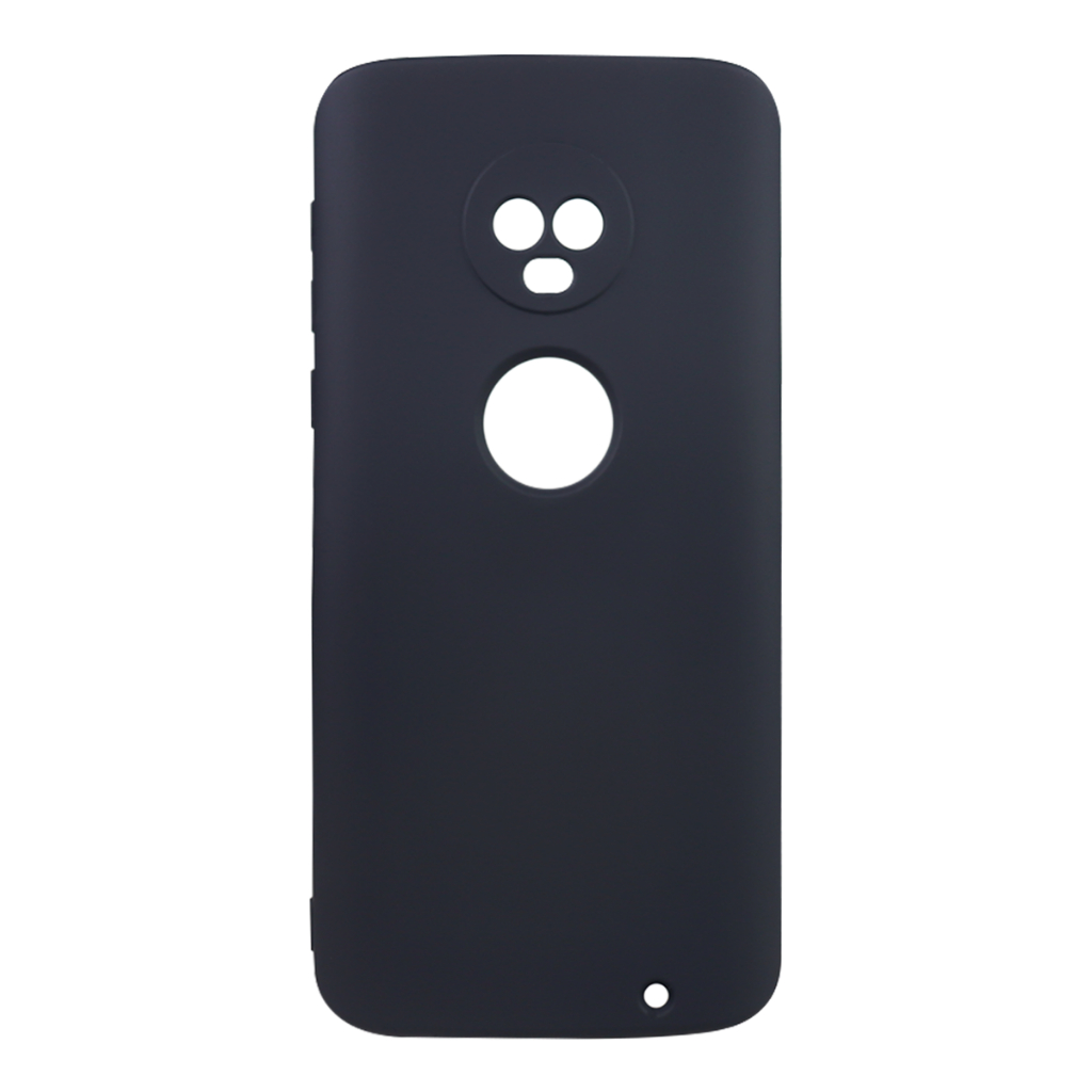 Capa Capinha Case Emborrachada Carbon Preta Motorola Moto G6 Plus Xt1926 tela 5.9