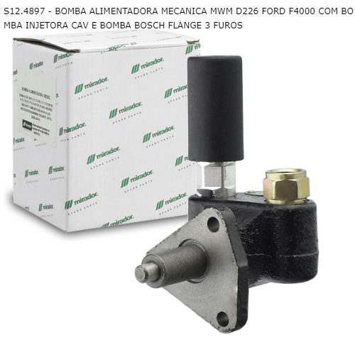 BOMBA ALIMENTADORA MECANICA MWM D226 FORD F4000 COM BOMBA INJETORA