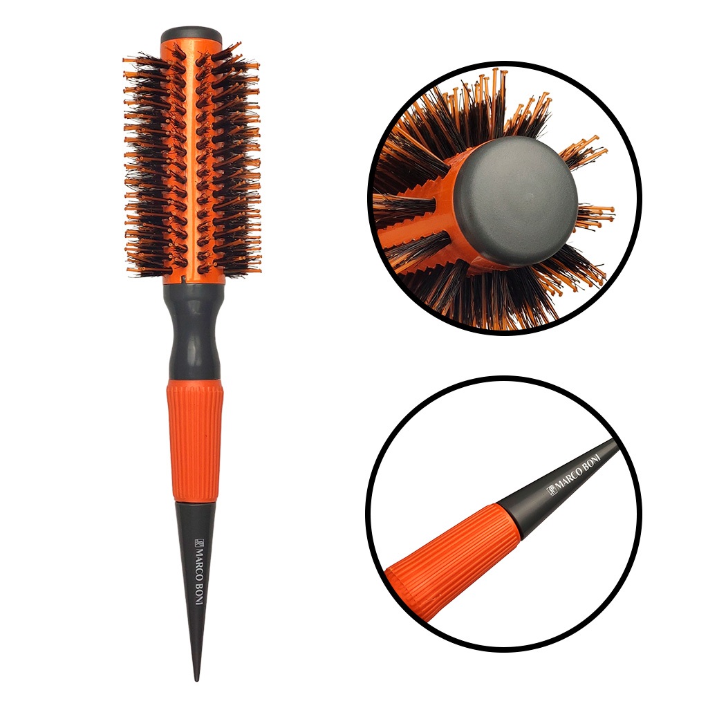 Escova Thermal Ceramic Cerdas Javali Nylon Profissional 55mm