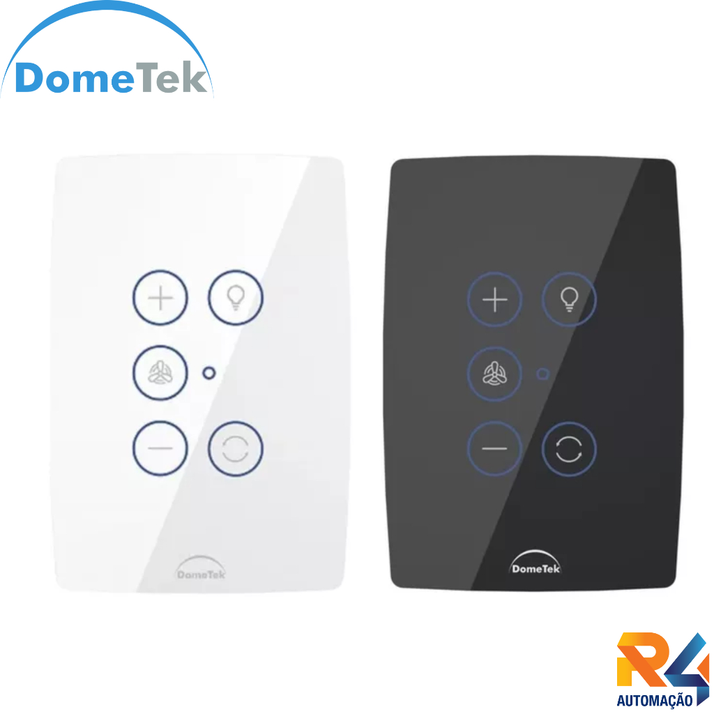 Interruptor Inteligente WIFI Controle Dimmer Ventilador De Teto - DOMETEK em Oferta na Shopee