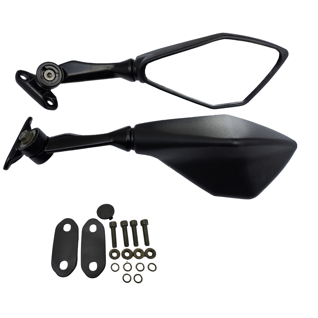 Par Espelho Retrovisor Kawasaki Ninja 250 / Ninja 300 / Ninja 400 Lente Convexa  - No Modelo Original