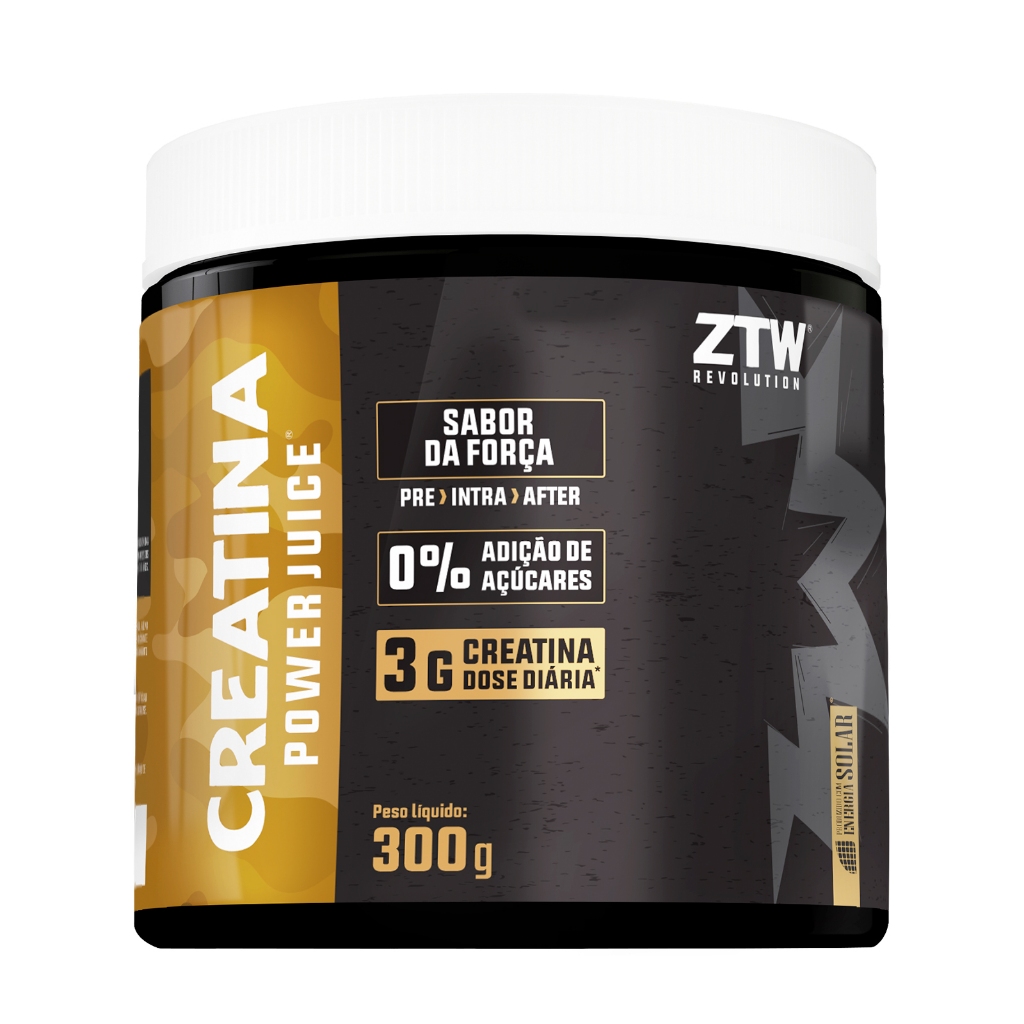 Creatina Power, 300g - ZTW Revolution (Matéria Prima Importada, + Monohydratada ) em Oferta na Shopee