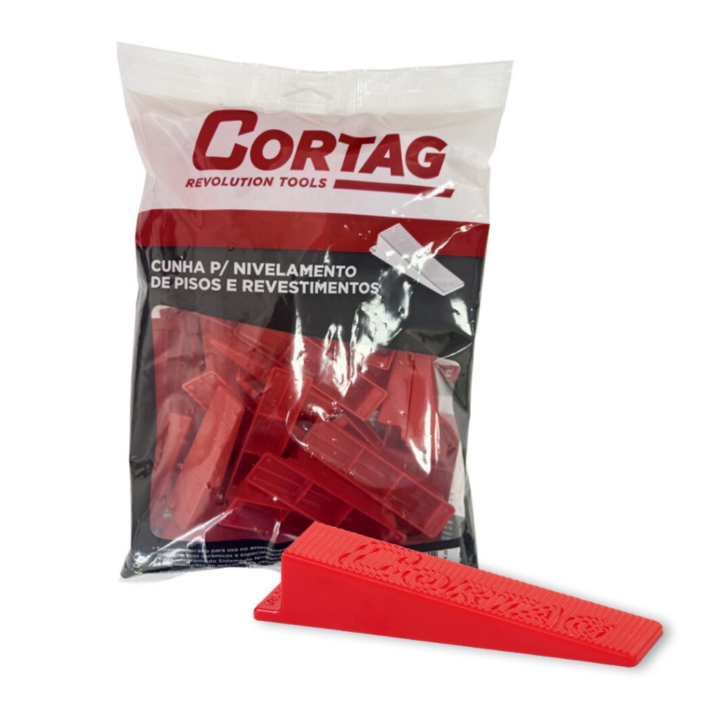 Cunha Para Nivelamento de Pisos (Pacote com 50 Unidades) - Cortag em Oferta na Shopee