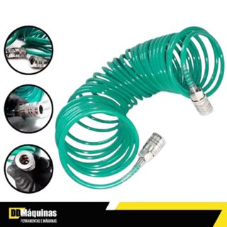 Mangueira de Ar Espiral 10 Metros Com Engate Rapido - Stels