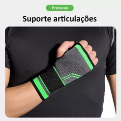 Munhequeira De Alta Compressão Para Musculação Academia Tendinite