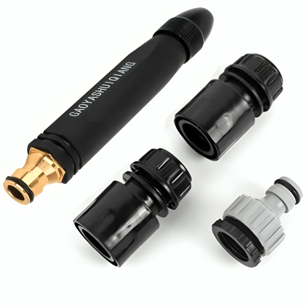 Esguicho Bocal De Mangueira Regar Jardim Pistola Spray Água Alta Pressão Bico Limpeza Quintal