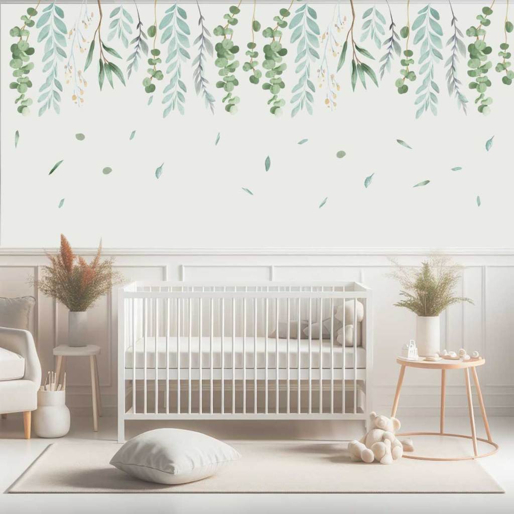 Adesivo de Parede Folhagem, Papel de Parede Folhagem Com 94 ADESIVOS S FUNDO Papel de Parede Folhas
