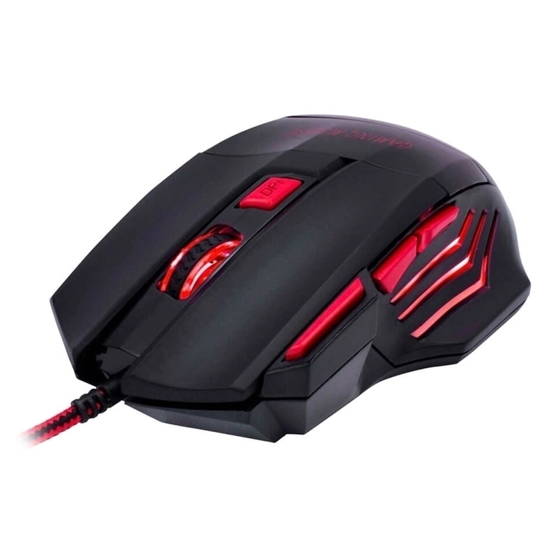 Mouse Gamer Para Jogo Dpi Óptico Com Led Usb Ergonômico Evolut