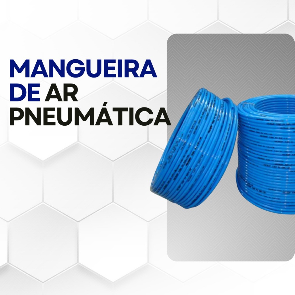 10 Metros Mangueira de Ar Pneumática 8mm x 10m - Tubo Flexível PU