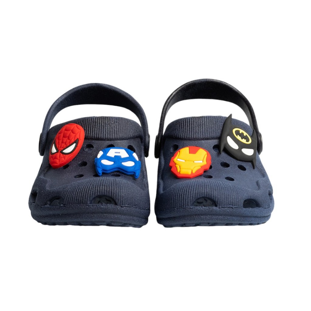Sandalia Babuche Papete Menino Infantil Personagem Apliques Herois