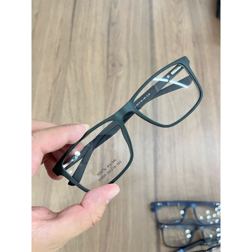 Armação De Óculos Masculino Quadrado TR90 Resistente 91205 em oferta barato e bom