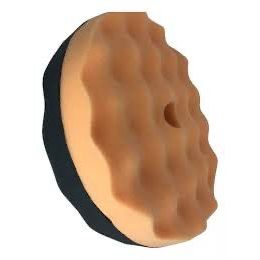 Boina de Espuma Dupla Face para Polimento Preta Laranja Lustro/Corte 8 Polegadas