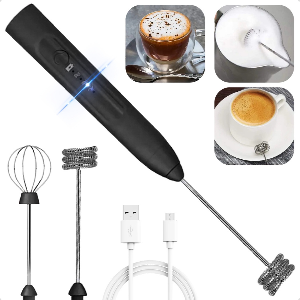 Batedor Misturador Mixer Elétrico para Bebidas Leite Café Clara de Ovo 2 em 1 em Oferta na Shopee