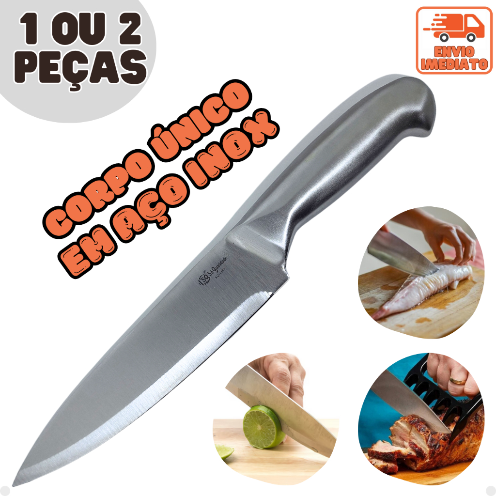 Imagem Faca Peixeira 6 ou 7 Profissional Açougueiro Churrasco Gourmet - Entre as melhores facas de cozinha