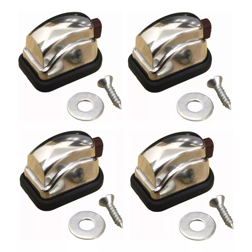 Kit 4 Canoa Cromada Tom Surdo Bumbo Bateria Concept Rmv