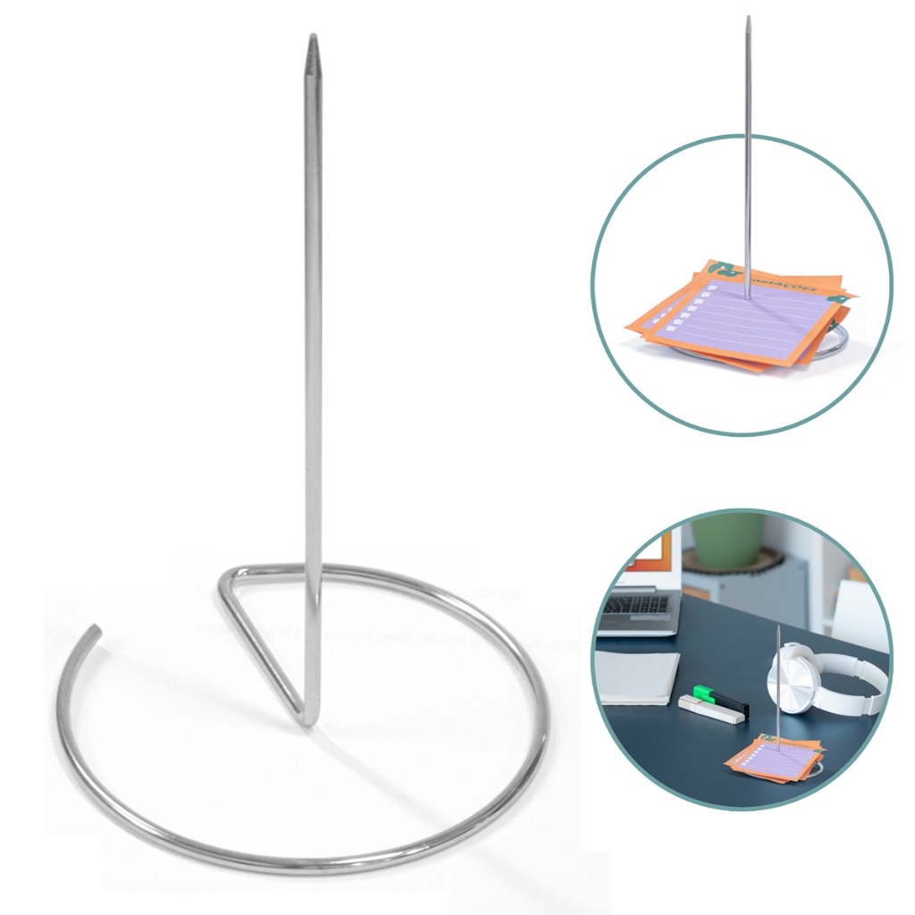 Espeto Para Papel Aço Cromado 15 cm