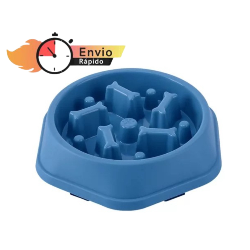Comedouro Lento Inibidor De Ansiedade Caes Cachorros Interativo Educador Anti-Stress Adestramento