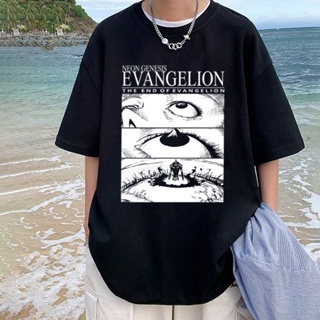 Camisa camiseta básica streetwear "The end of evangelion" em Oferta na Shopee