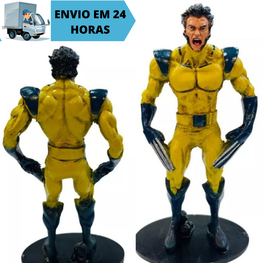 Boneco Wolverine X- Men Logan Filme Colecionável Estátua de Resina Estatueta Resina