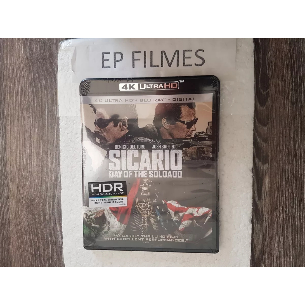 Blu Ray 4k Ultra Hd Sicário - Dia Do Soldado - Lacrado