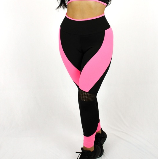 Calça Legging Academia Corrida Fitness Com Tela Confortavel em Oferta na Shopee