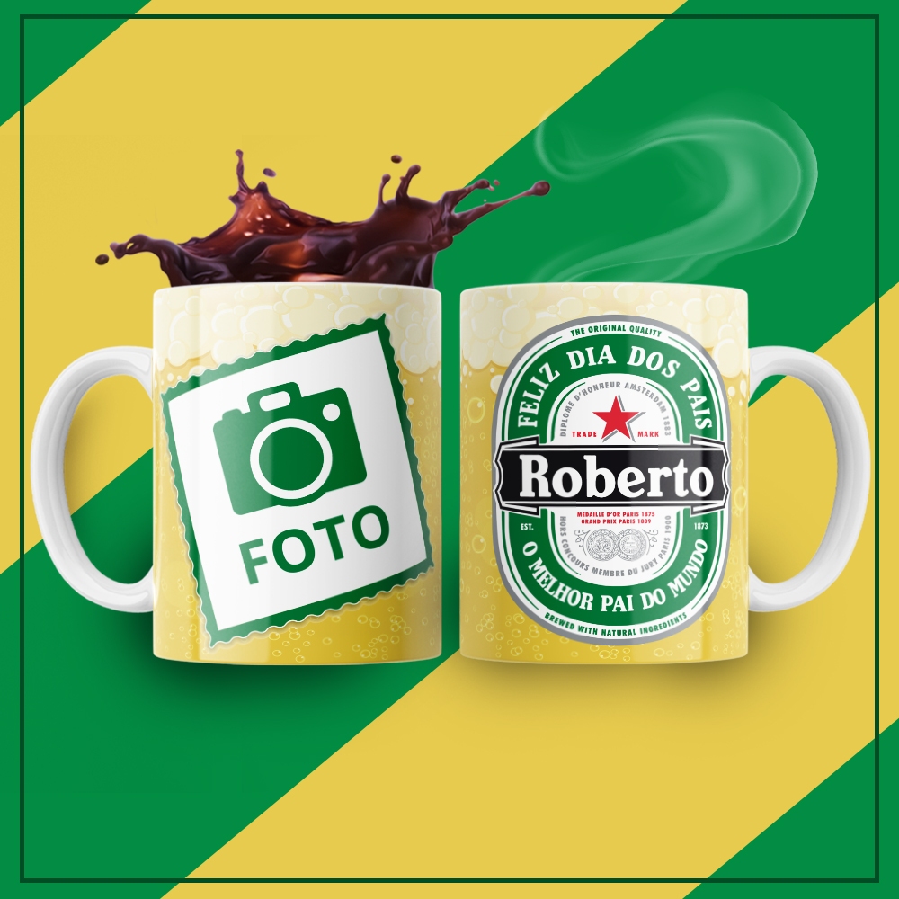 Caneca Xícara Dia dos Pais Personalizada Melhor Pai Do Mundo Com Foto  OFERTA RELÂMPAGO