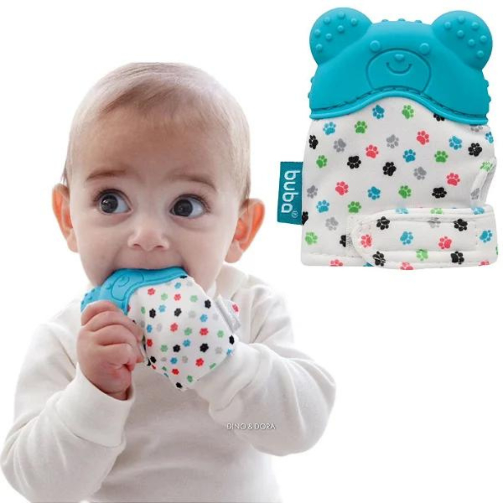 Luvinha Mordedor Infantil Buba Urso Silicone Bebê +6m - Rosa ou Azul em Oferta na Shopee