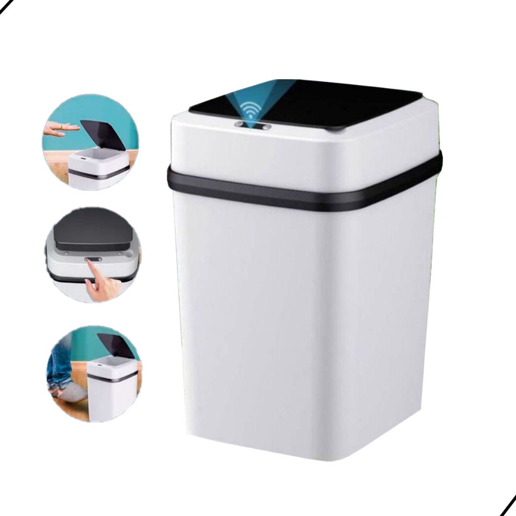 Lixeira com Sensor Automático Inteligente Abre Fácil em Cesto Lixo Casa Quarto Banheiro Cozinha Escritório Praticidade em Oferta na Shopee
