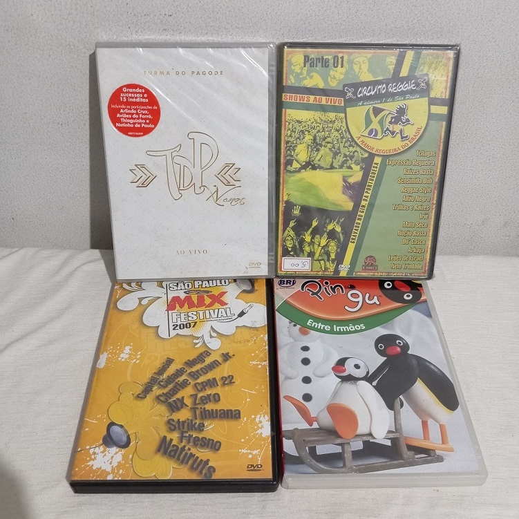 LOTE DVDS TURMA DO PAGODE, MIX FESTIVAL ETC... - EM ÓTIMO ESTADO
