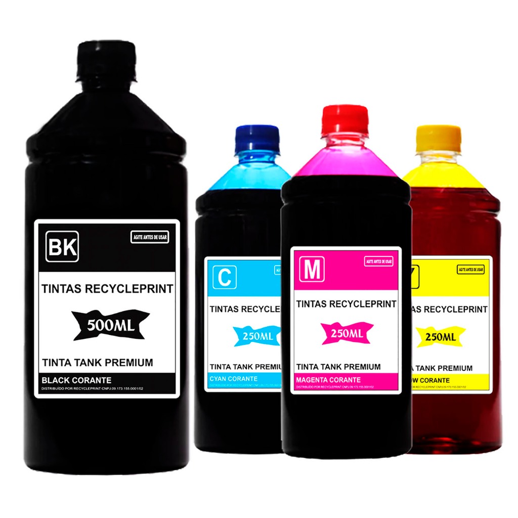 Refil 1250ml Tinta Compatível Epson L3250 L3150 L5190 L3110