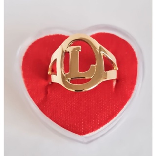 Anel de Letra L de moeda antiga 0023 em Oferta na Shopee