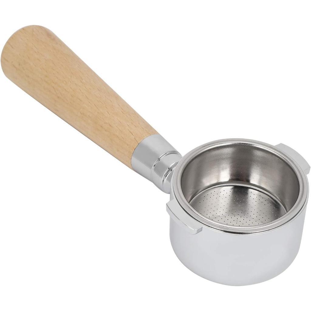 Porta-filtros Cachimbo 58mm Para Máquina Espresso Cabo em Madeira - Duas Abas Orelhas