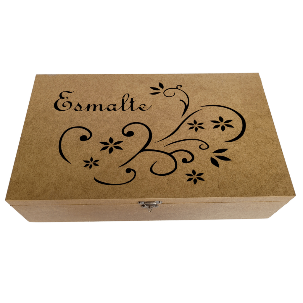 Maleta esmalte classica em mdf