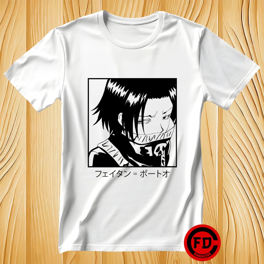 Camiseta Mangá Hunter x Hunter Feitan Portor Trupe Fantasma Unissex