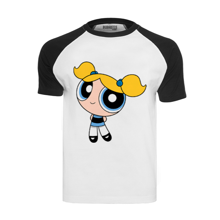 Camiseta Raglan Lindinha Meninas Super Poderosas Desenho Clássico Adulto Infantil