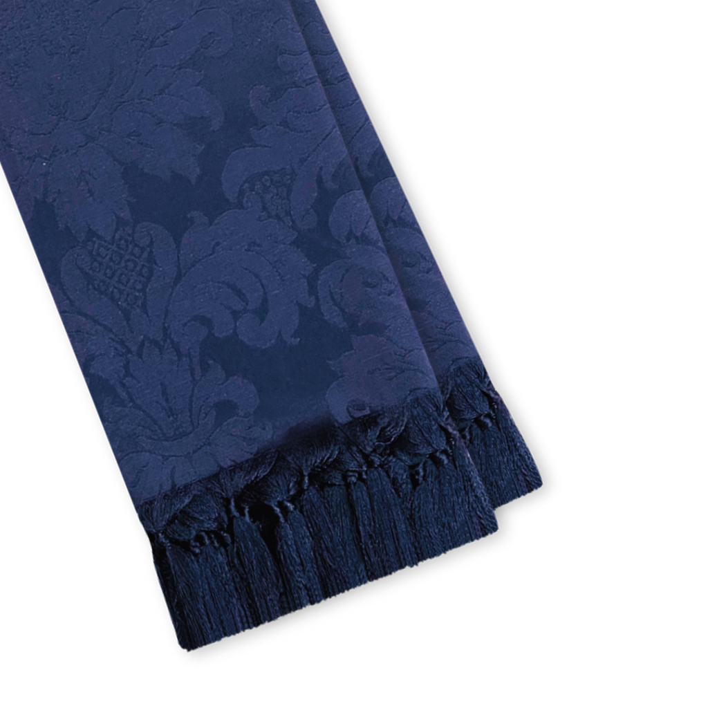 Manta Xale para Sofá e Cama Protetora Decorativa Jacquard Azul Marinho Turquesa Tiffany