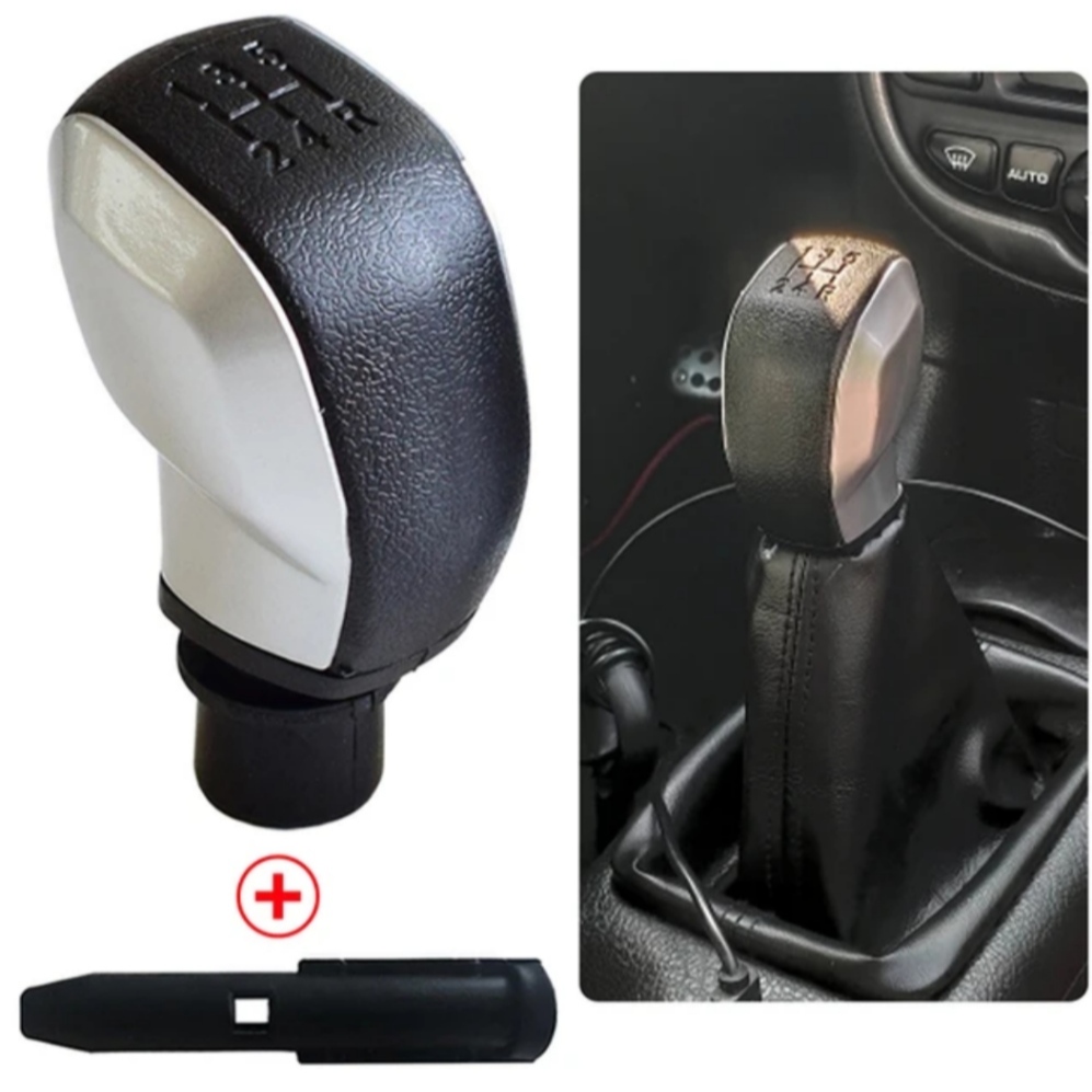 Manopla Bola Câmbio Peugeot 206 207 208 307 308 408- Citroen C3-C4-Picasso/Berlingo Cinza