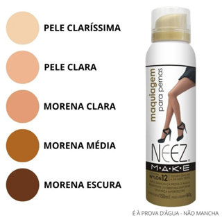 Base Corporal de Maquiagem P/ Pernas Neez 150ml Esconde Estrias e Varizes em Spray em Oferta na Shopee