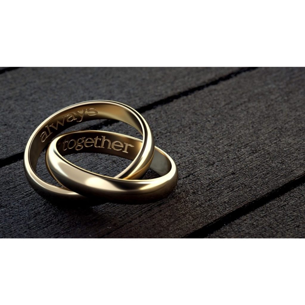 Par Alianças Tungstênio + Gravação | Aliança de Casamento Noivado | Aliança Ouro Gold Dourada