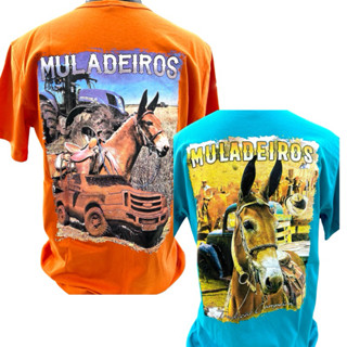 Camiseta Muladeiro Masculina Camisa Country Rodeio em Oferta na Shopee