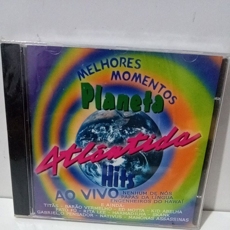 Cd Planeta Atlântida Hits Ao Vivo Melhores Momentos Titãs, Barão Vermelho,Kid Abelha.... Novo de Fabrica Original