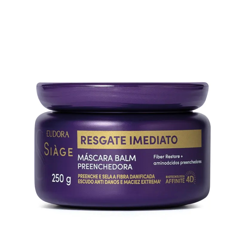 Máscara Eudora Siàge Balm Preenchedora Resgate Imediato 250g LANÇAMENTO