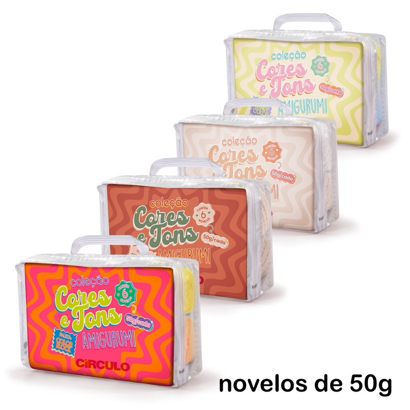 COLEÇÃO CORES E TONS AMIGURUMI (novelos 50g)