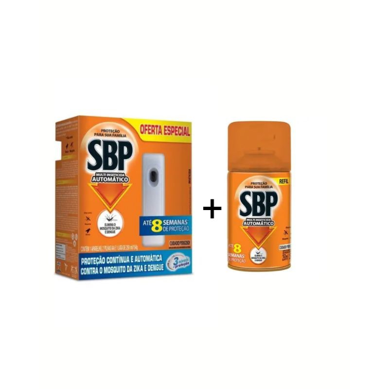 SBP REPELENTE AUTOMÁTICO UM APARELHO + DOIS REFIL 250ML em Oferta na Shopee