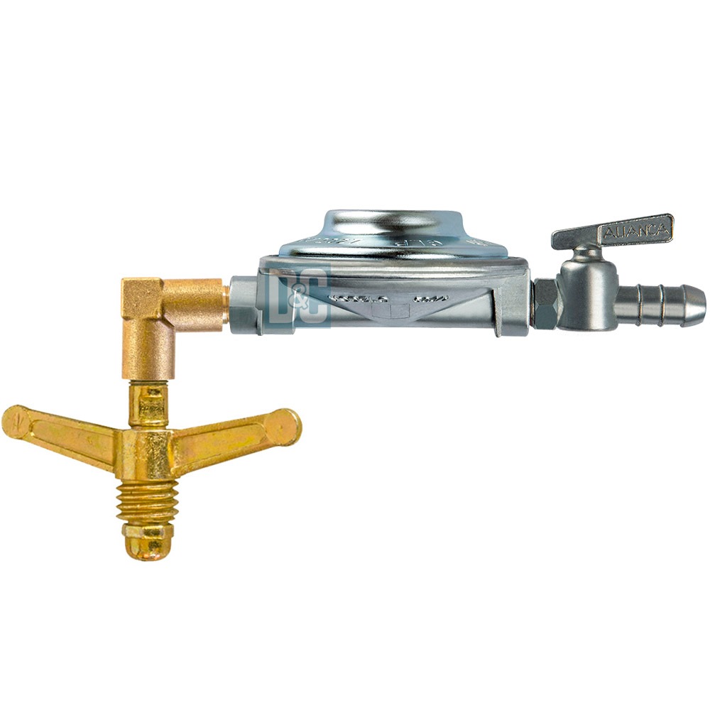 Regulador Registro De Gás 1kg/h Aliança Deitado Horizontal Para Pouco Espaço em Oferta na Shopee