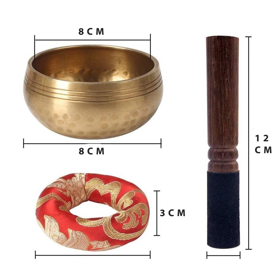 Imagem Sino Tibetano Budista Para Meditação - Tigela Budista
