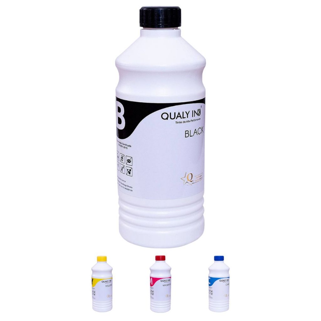 Tinta Corante Marca Qualy-Ink Compatível para L200 L355 L365 L375 L395 L565 L575 Refil 1Kg/L