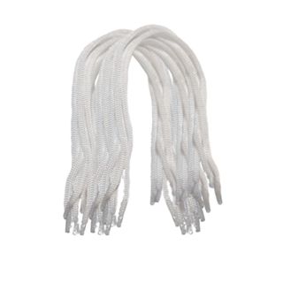 Cordão branco De Poliéster 100 unidades - 35cm Com Ponteira - Alça De Sacola em Oferta na Shopee